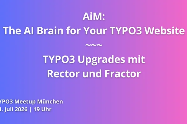 TYPO3 Munich Meetup to Feature AI Integration and Upgrade Tools