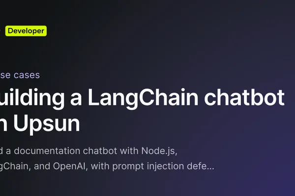 LangChain chatbot tutorial focuses on security and deployment