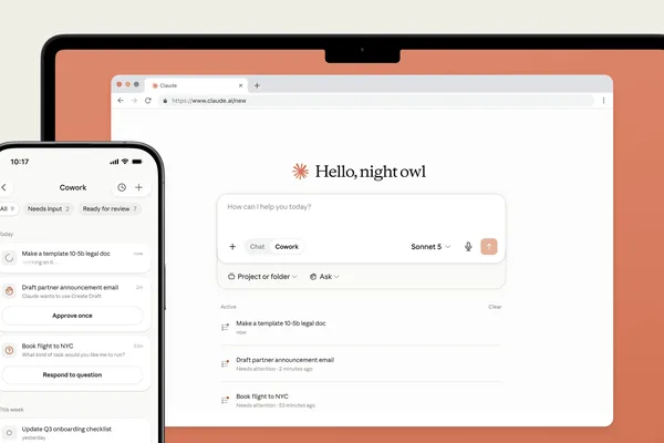 Anthropic's Claude Cowork AI now controllable from smartphones