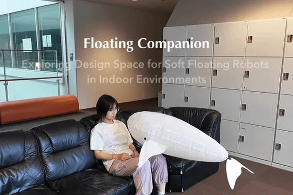 Keio University develops soft, helium-filled flying robots for personal assistance