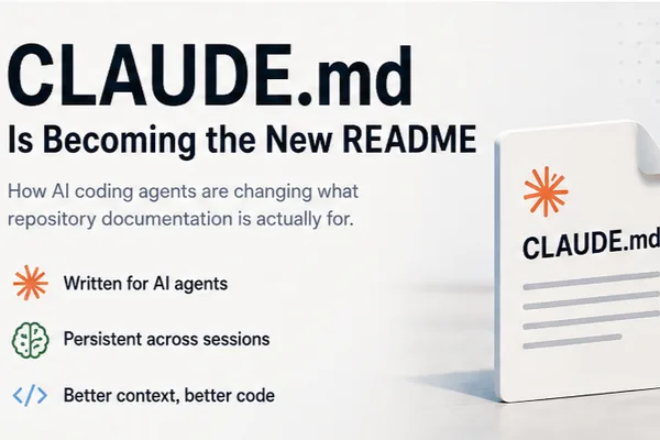 AI coding agents like Claude are redefining README files