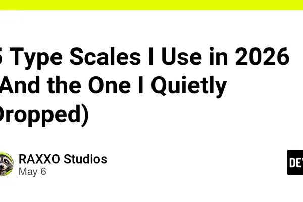 Designer shares 5 type scales for UI, marketing, and dashboards