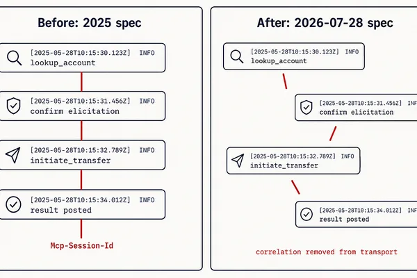 Model Context Protocol shifts to stateless architecture, highlighting audit trail gaps