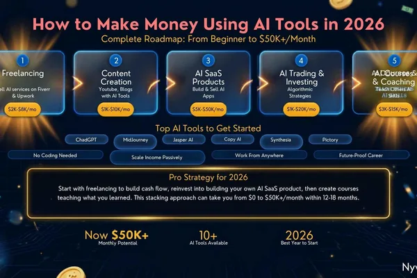 AI creates new income streams in 2026, demanding effort for success
