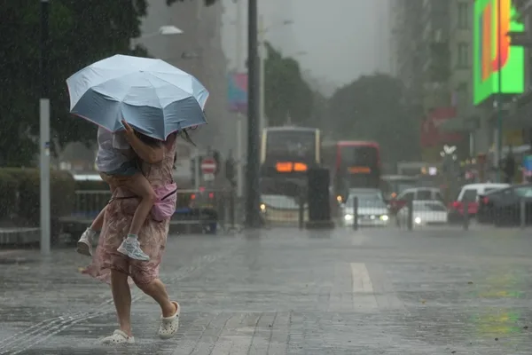 Hong Kong cancels typhoon signal amid strong winds and heavy showers