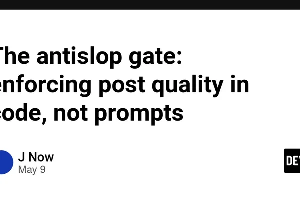 AI content quality enforced by code, not prompts