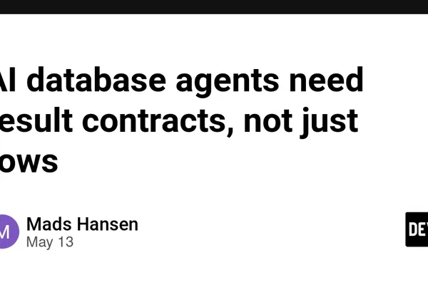 AI database tools need 'result contracts' for trust and debuggability