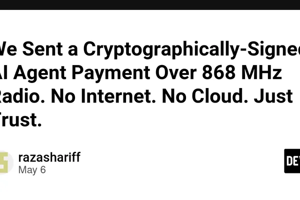 AI agents secure payments with new crypto-signing protocol over radio