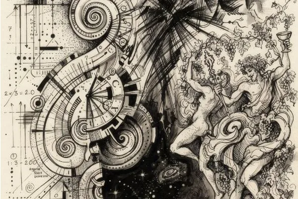 Mastodon post features AI-generated art by Ian Porter