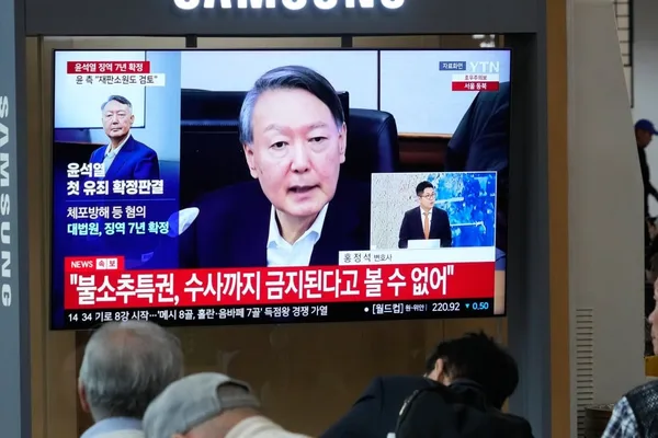 Ex-President Yoon sentenced to 2 years for political funding violations