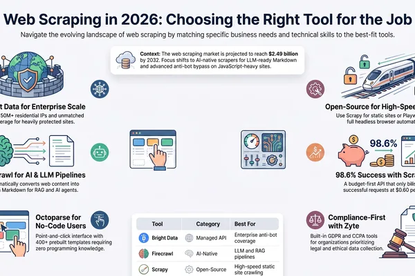 Web Scraping Tools Compared for AI Pipelines and Enterprise Data Collection
