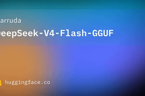DeepSeek-V4 Flash model released in 2, 3, and 4-bit GGUF formats