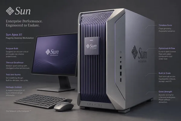 ChatGPT imagines modern Sun Microsystems workstation design