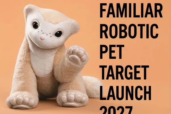 Familiar pet robot to launch in 2027, eschewing speech for safety