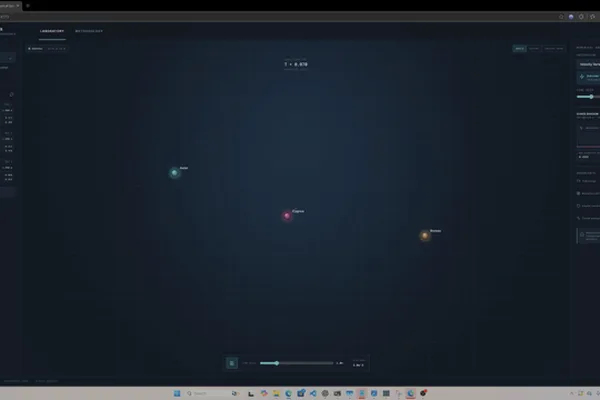 AI-generated "Three-Body Lab" simulates complex physics with interactive web interface