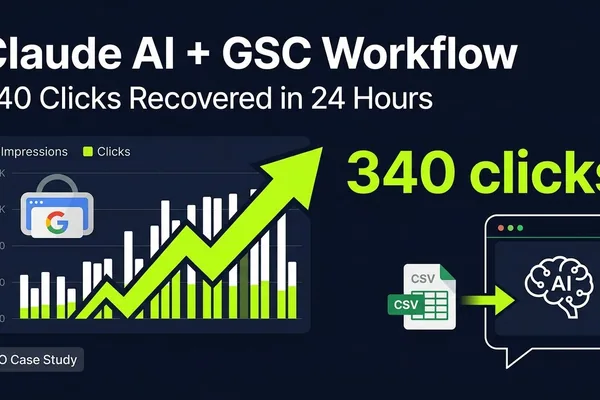 Claude AI helps recover lost website clicks via content optimization