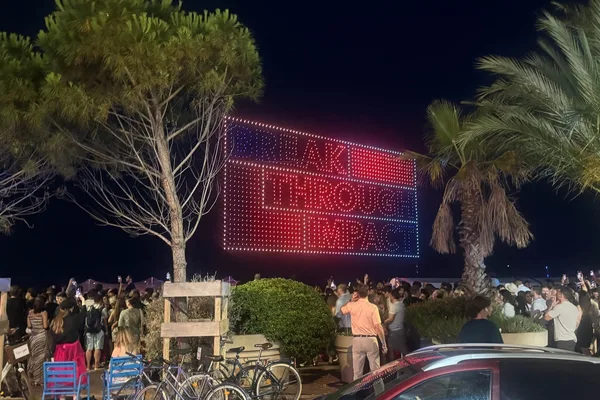 AI-themed drone show highlights Cannes advertising festival