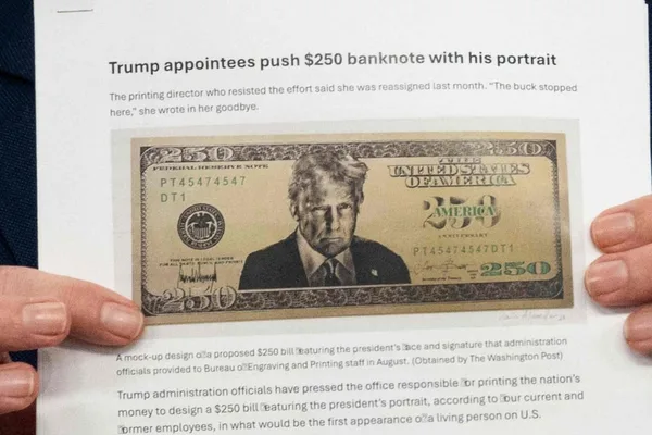 US Treasury prepares $250 bill design featuring Trump's face