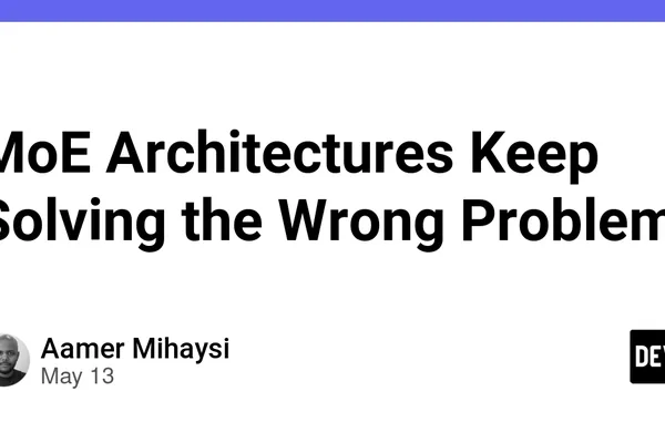 MoE architectures are workarounds for LLM training instability, not ideal solutions