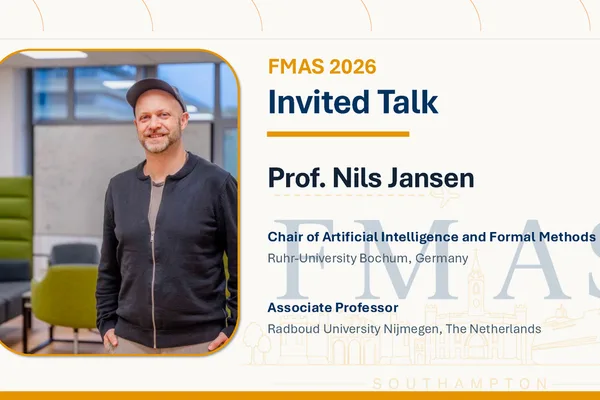 Prof. Nils Jansen to keynote FMAS2026 conference