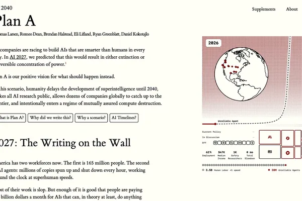 AI Futures Project proposes 2040 superintelligence delay via US-China action