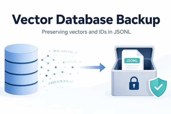 Vector database backups must include embeddings to be trustworthy