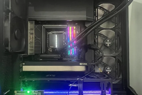 用户完成高端PC配置，拥有80GB显存，可运行本地LLM