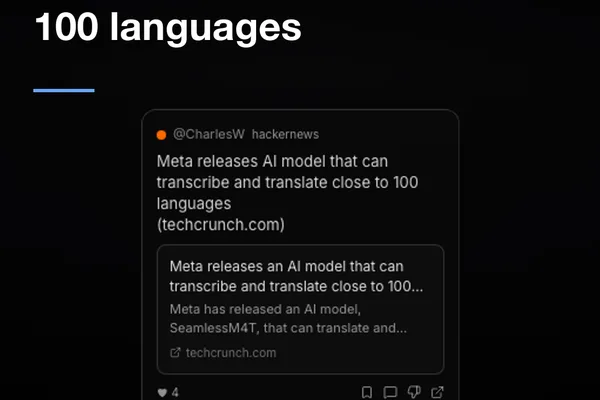 Meta 发布单一 AI 模型，可转录和翻译 100 种语言