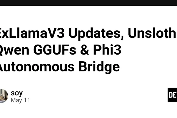 ExLlamaV3, Unsloth Qwen, and Phi3 agent see major local AI updates