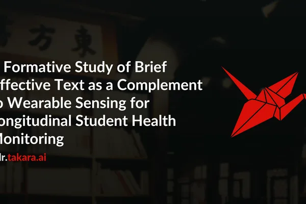 简短的学生文本条目补充可穿戴数据用于健康监测