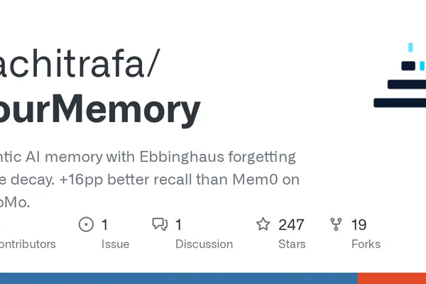 YourMemory adds biological decay memory to AI agents, improving recall