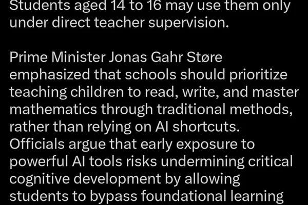 User prefers education over AI content