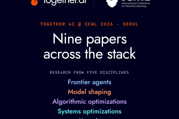 Together Computer releases new inference model, presents 9 papers at ICML