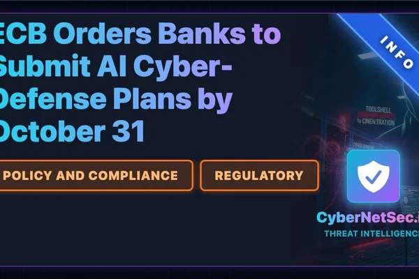 ECB mandates AI cyber-defense plans from banks by October 31