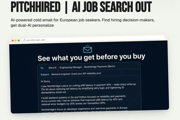 CodeTrendy 推出 AI 求职工具 PitchHired