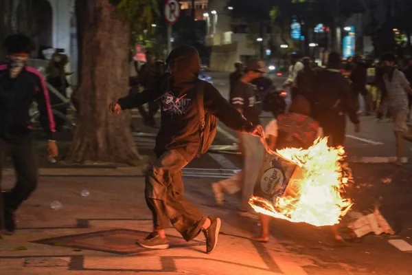 Dozens arrested in Indonesia after violent anti-government protest