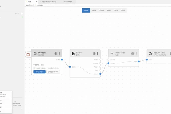 RocketRide Cloud simplifies AI pipeline deployment with portable .pipe files