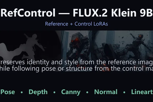 RefControl LoRA family enhances FLUX.2 Klein image generation