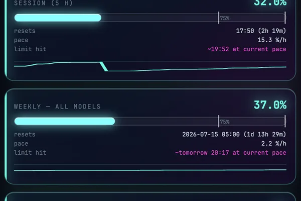 User develops real-time token tracker PWA for Claude AI
