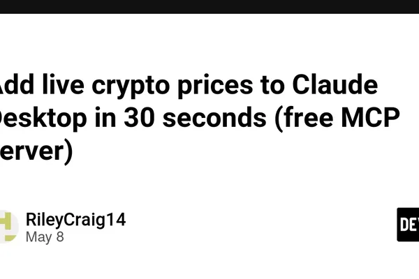 Claude Desktop gains live crypto prices and Reddit sentiment via NEXUS API