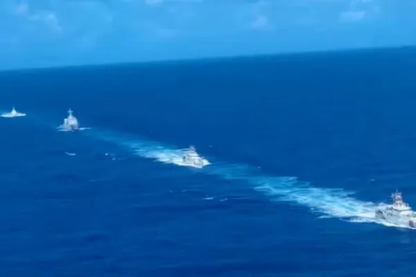 China shadows US-Philippine naval drills near disputed shoal