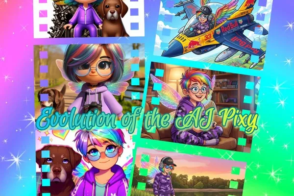 Blogger details AI image generation journey with Pixy persona