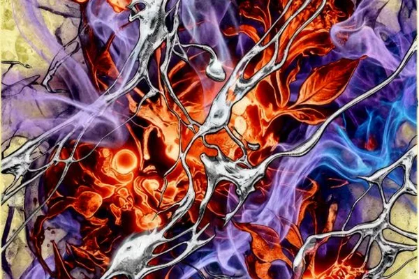 Digital art "Socotra Fig Night Purple" available for sale