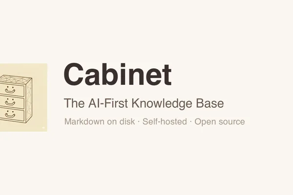 Cabinet launches free, open-source AI startup OS with disk-based markdown files