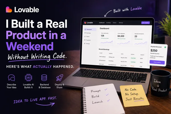 Writer builds functional SaaS prototype in a weekend using no-code tools