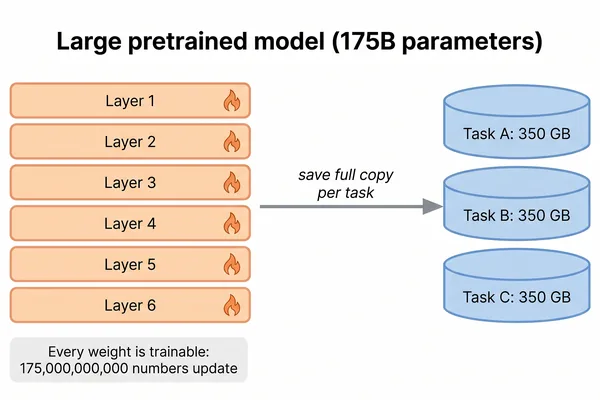 LoRA enables efficient LLM fine-tuning with minimal parameter training