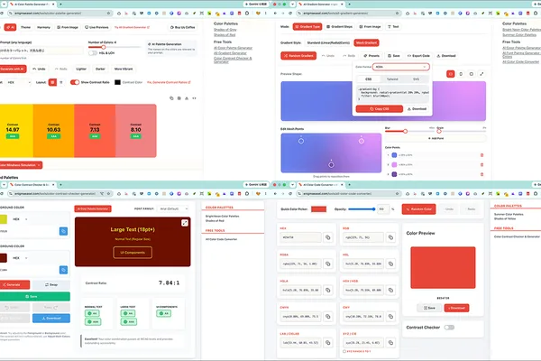 Free AI Tool EnigmaEasel Generates Color Palettes and Gradients