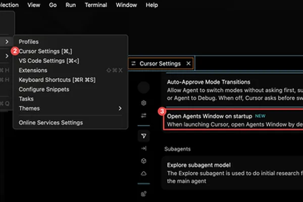 Cursor IDE 用户寻求禁用新的“代理窗口”功能