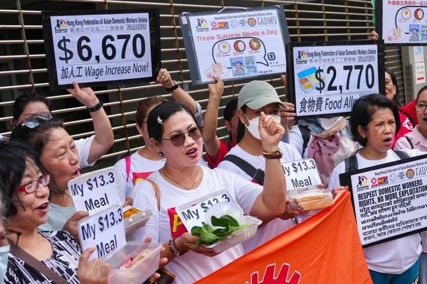 Hong Kong helpers demand doubled food allowance amid inflation