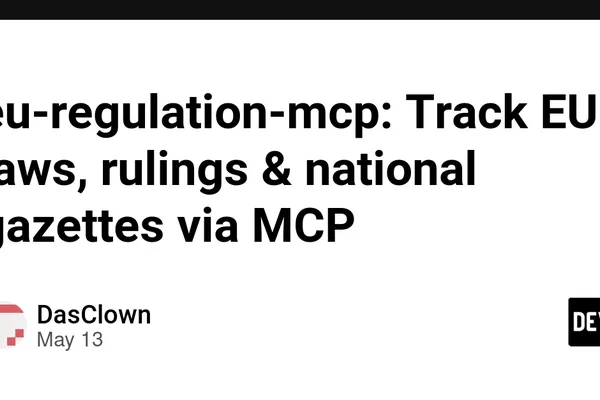 Open-source EU regulation tracker launched